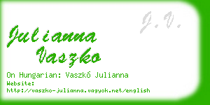 julianna vaszko business card